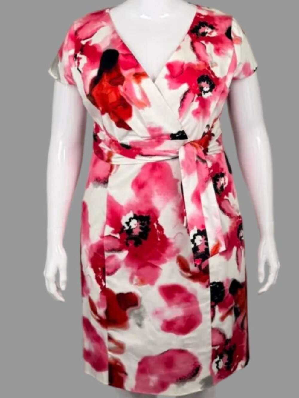 Jones New York "Pink Bloom" Floral Dress - Size 14